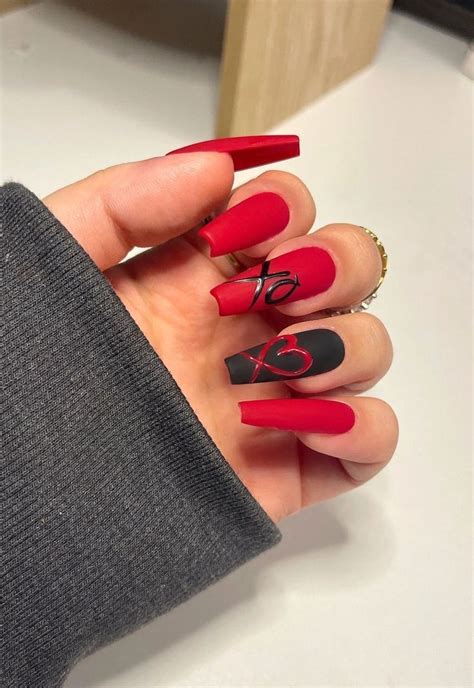 Edgy Nails, Chic Nails, Trendy Nails, Swag Nails, Style Nails, Valentine's Day Nails, Matte ...