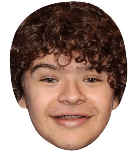 Gaten Matarazzo (Smile) Maske aus Karton - Celebrity Cutouts