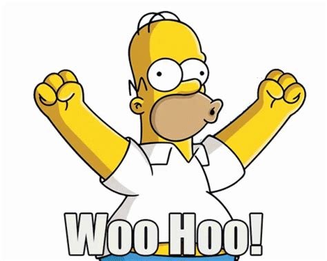 Woo Hoo GIF - WhooHoo TheSimpsons Excited - Discover & Share GIFs