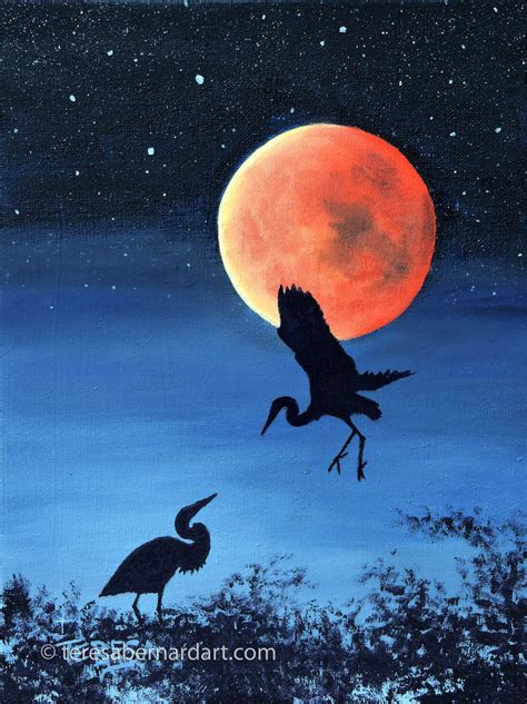 Fly Me to The Moon - Teresa Bernard Oil Paintings