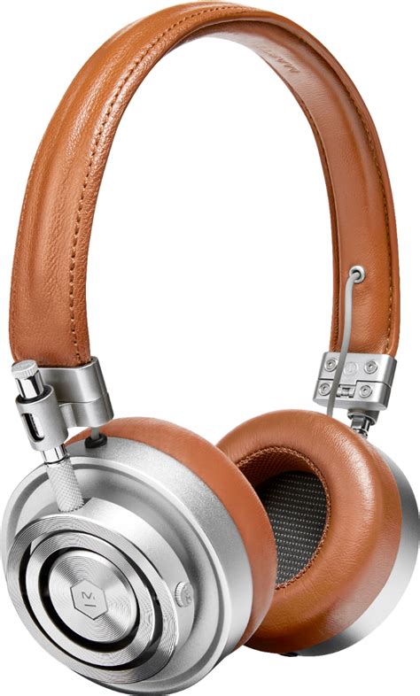 Customer Reviews: Master & Dynamic MH30 On-Ear Headphones Silver Metal/Brown Leather MH30S2 ...