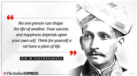 Engineer’s Day: Inspiring quotes by Sir M Visvesvaraya | Engineers day, Inspirational quotes ...