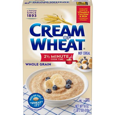 Cream Of Wheat Whole Grain Hot Cereal, 18 Oz - Walmart.com