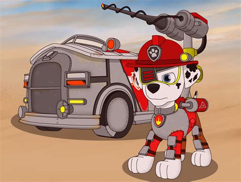 PAW PATROL:Marshall (mad max style) by UnknownData-BR on DeviantArt