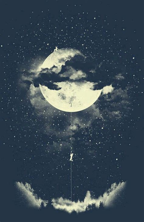 Moon. Night. Forest. Dreamer. Wallpaper | Wallpapers | Pinterest | Moon ...