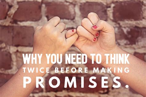 Why You Need To Think Twice Before Making Promises — Paul Houle Musician and Speaker