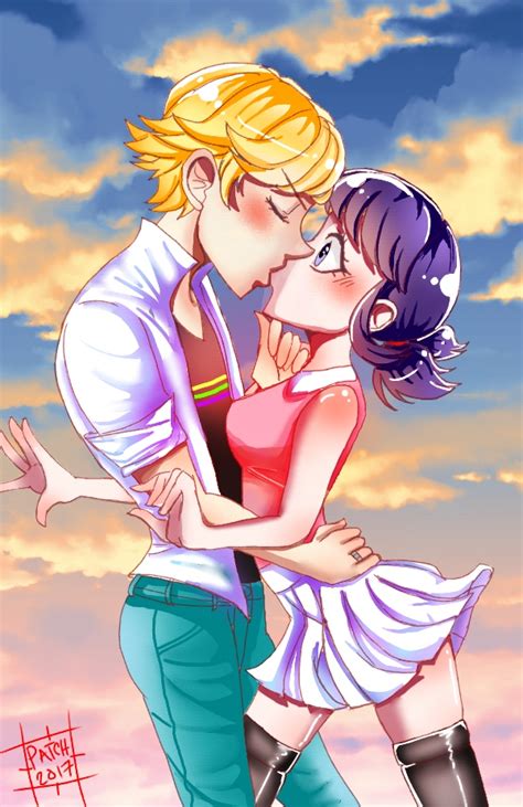 Adrienette Fanart: Pulled In For a Kiss by PatchedUpArtist on DeviantArt