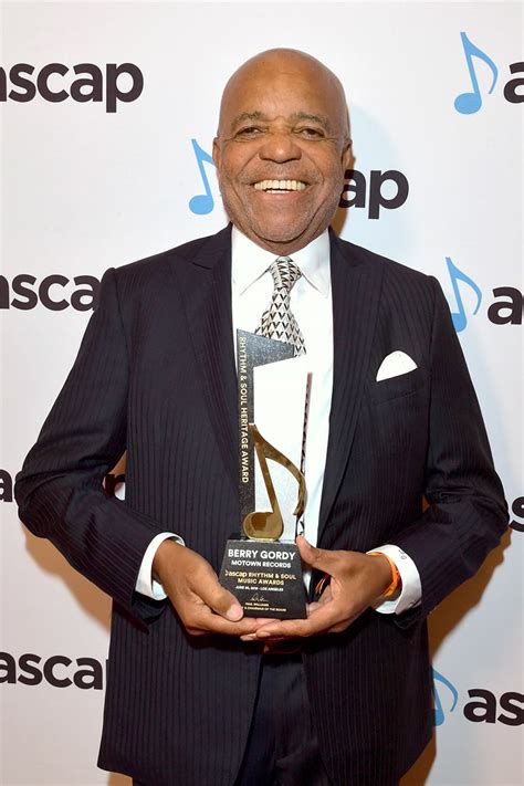 Berry Gordy poses with award at the 2019 ASCAP Rhythm & Soul Music Awards at Regent Beverly ...