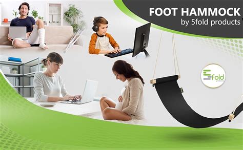 Amazon.com : Foot Hammock Under Desk | Adjustable Desk Foot Rest ...