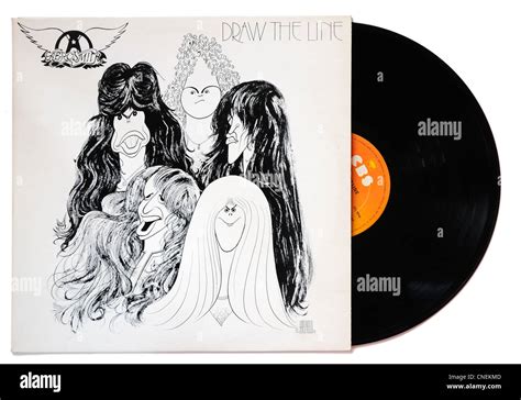 Aerosmith Draw the Line album Stock Photo - Alamy