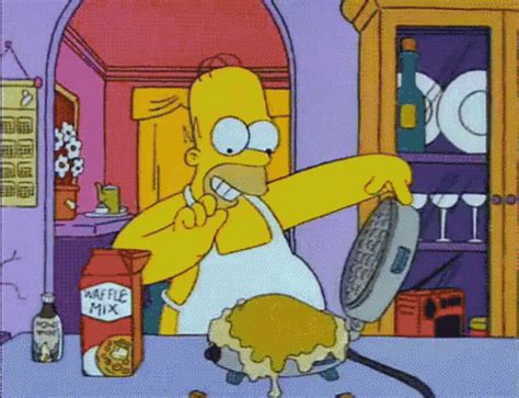 Homer's Waffles GIF - Thesimpsons Waffledaygifs Waffles - Discover & Share GIFs