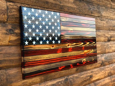 Wooden American Flag Wall Art Diy