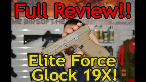 Full Review and Gameplay of the Elite Force Glock 19X!! Provided by the Airsoft Headquarters ...