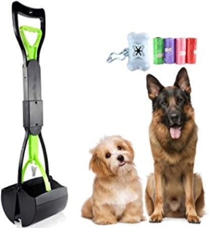 Dog Pooper Scooper, Long Handle Portable Pooper Scooper for Large Dogs ...