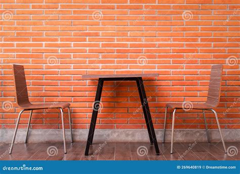 Balcony with Red Brick Wall and Table Chairs Set Stock Image - Image of balcony, interior: 269640819