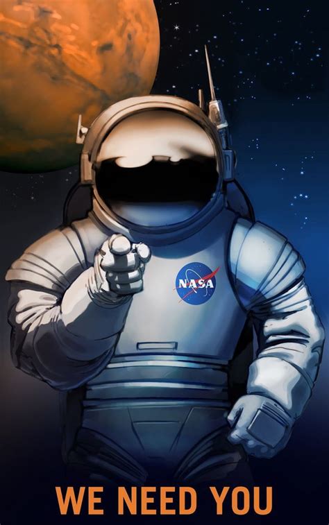 La NASA quiere reclutarte para ir a Marte con estos carteles retro | La nasa, Póster retro, Arte ...