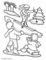 Skiing coloring Pages  COLORING PAGES PRINTABLECOM sketch template