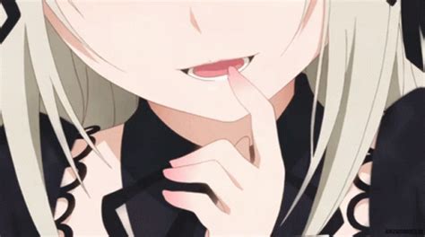 Flirt Anime GIF - Flirt Anime Bite - Discover & Share GIFs