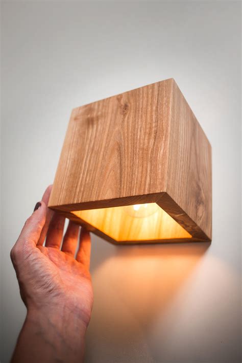 Wall Sconce Q492 Wood Lamp. Above Bed Decor Wood Sconce. Wooden Lamp Plug in Wall Sconce - Etsy ...