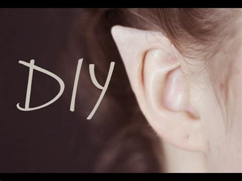 DIY Elf Ears + How to Apply Them - YouTube