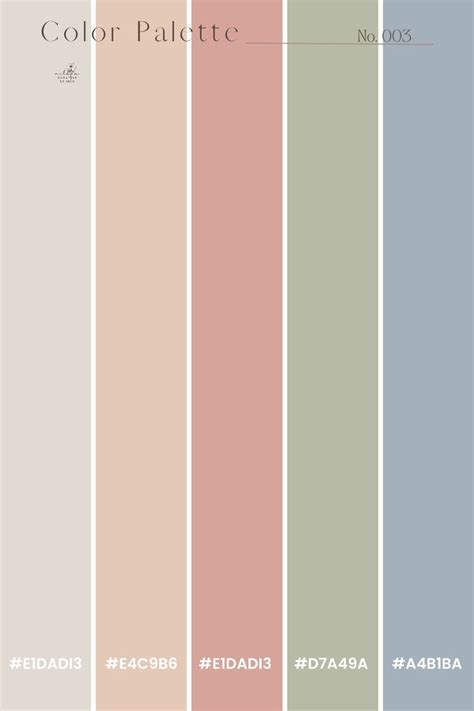 the color palette is shown with different shades