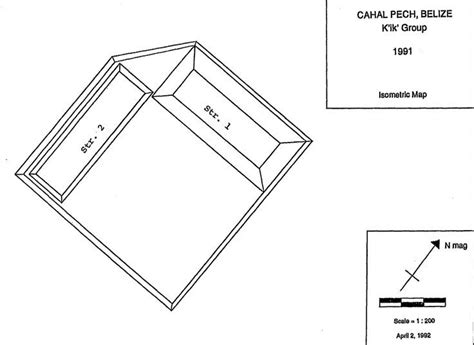 K'Ik' Group - Cahal Pech -Isometric map | Isometric map, San ignacio ...