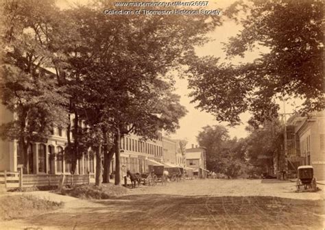 Item 26667 - Main Street, Thomaston, 1890 - Vintage Maine Images