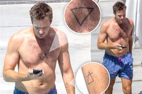 Armie Hammer shows off symbolic new tattoos