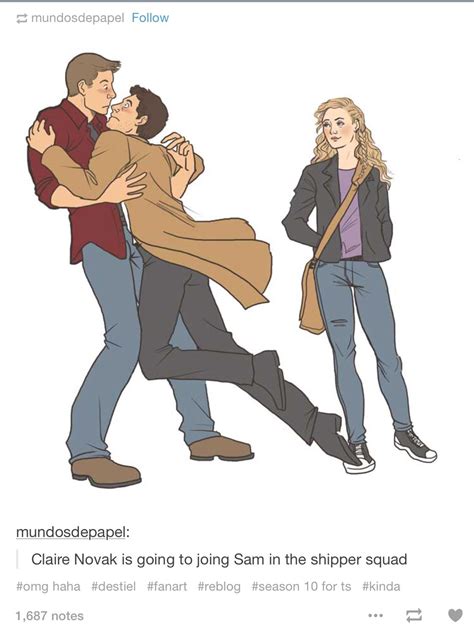 I love the latest episode. It's like Dean and Cas were her dads and Sam ...