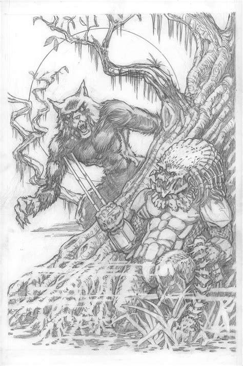 Werewolf vs Predator by CWmaxWorld on DeviantArt