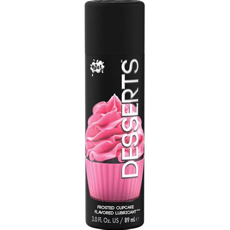 Wet Desserts Flavored Personal Lubricant, 3 Fl.Oz (89 mL), Frosted Cupcake - dearlady.us