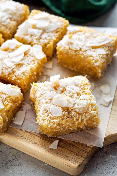 Buttery Coconut Bars Recipe - Top Recipes