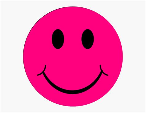 Pink Smiley Face Emoji
