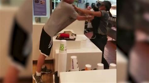 Video of McDonald's fight shows customer attacking employee in St. Petersburg, Florida - The ...