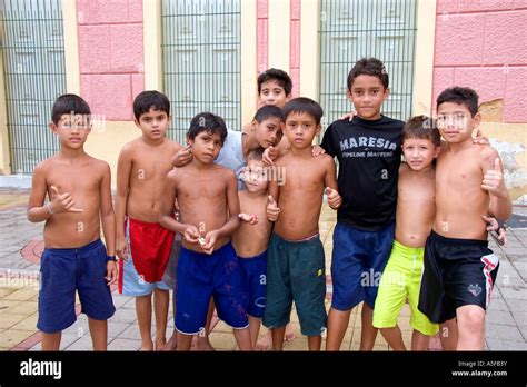 A group of Brazilian boys in Manaus Brazil Stock Photo - Alamy