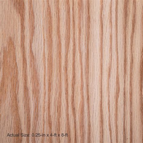 1/4-in X 4-ft X 8-ft Red Oak Sanded Plywood In The Plywood, 54% OFF