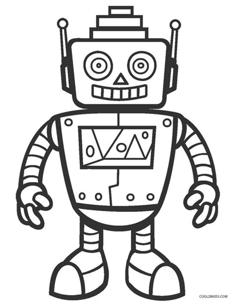 Free Printable Robot Coloring Pages For Kids