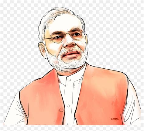 Narendra Modi Cartoon Sketch, HD Png Download - 1600x1576 (#1458149 ...