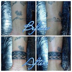 Tribal band cover-up Tribal Band, Deathly Hallows Tattoo, Triangle Tattoo