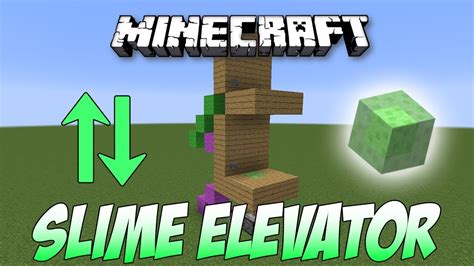 Minecraft: Easiest SLIMEBLOCK ELEVATOR Tutorial - YouTube