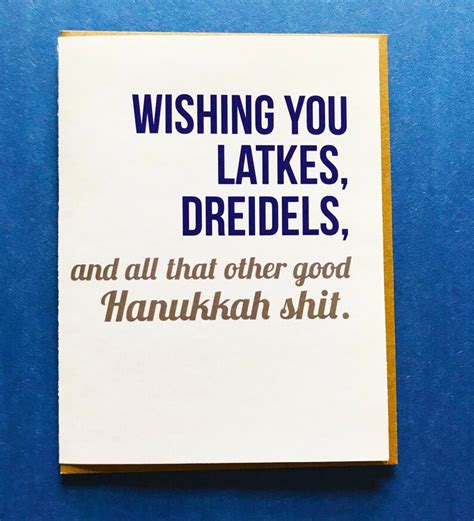 Humor Hanukkah Card Funny Holiday Card Hanukkah Card | Etsy