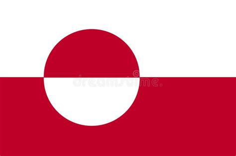 National Flag of Greenland. Background with Flag of Greenland Stock Illustration - Illustration ...