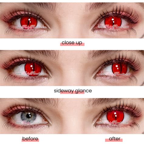 Red Eyes Demon Contact Lenses [yearly] | PinkyParadise