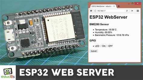 ESP32 Web Server Tutorial with a BME280 Sensor - Electronics-Lab.com