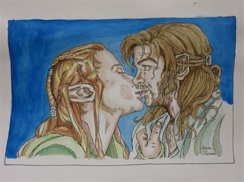 Kili and Tauriel Kiss by BrianaNorman22 on deviantART | Kili and ...