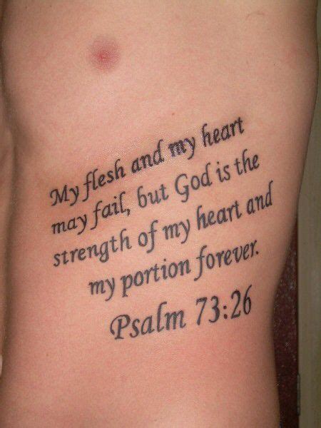 Strength Bible Verses Tattoos