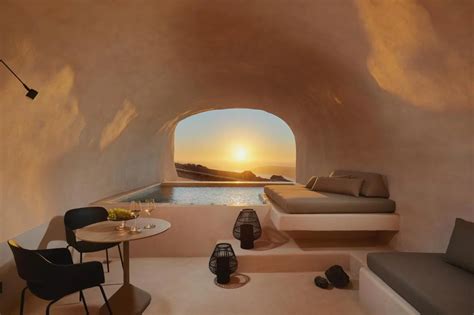 A glimpse inside Santorini's beautiful cave hotel - Spa Hotels Guide