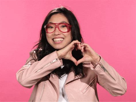 love, awkwafina, heart hands – GIF