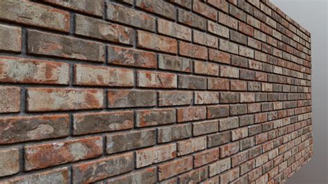 Grungy Brick Wall - Download Free 3D model by James Candy (@jamescandy) [9534ee7] - Sketchfab