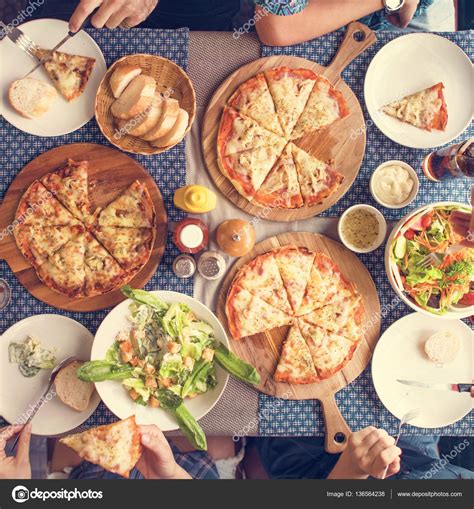 People eating Pizza Stock Photo by ©Rawpixel 136564238